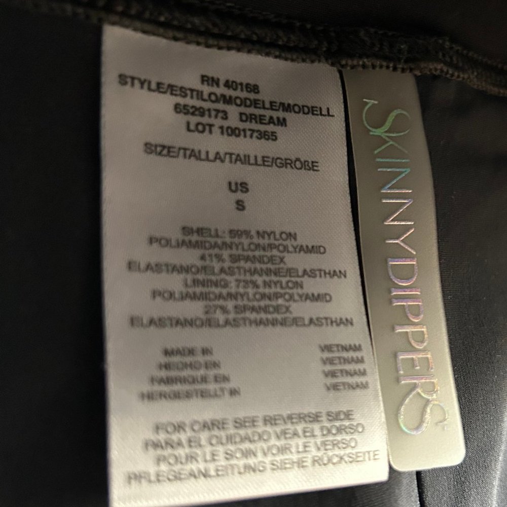 Skinny Dippers Black Bikini Set- Good Vibes Top and Dream Bottom Size Small NWT - Picture 13 of 13